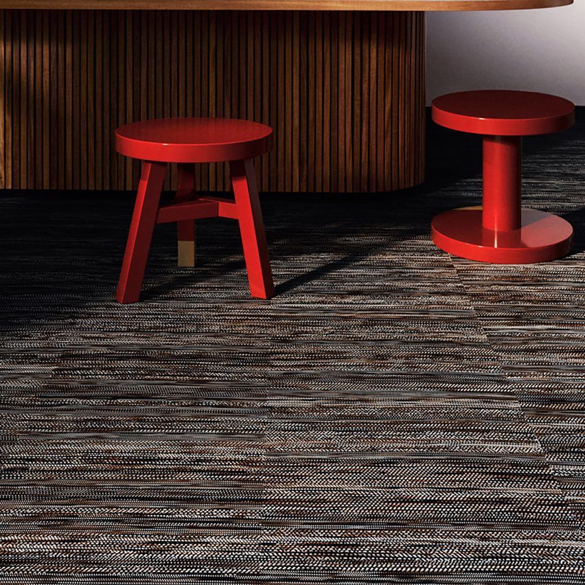 Graphic flooring by Bolon