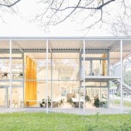 Gustav Düsing and Max Hacke design modular study pavilion for German university