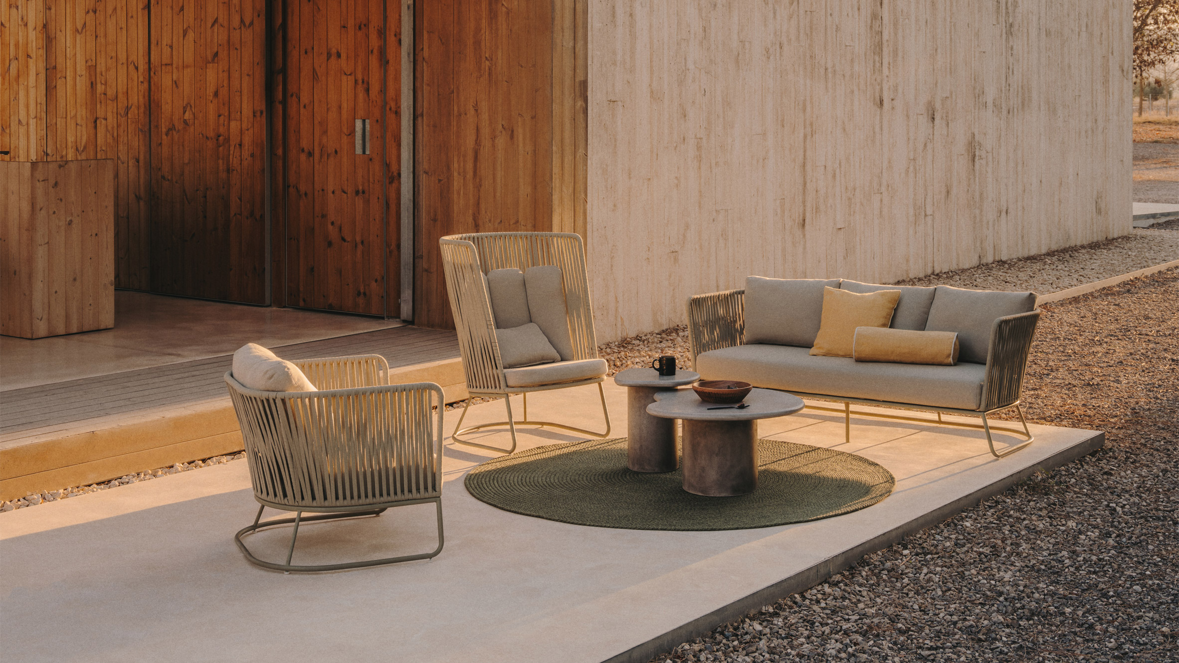 Kave Home uses natural materials for outdoor furniture collection