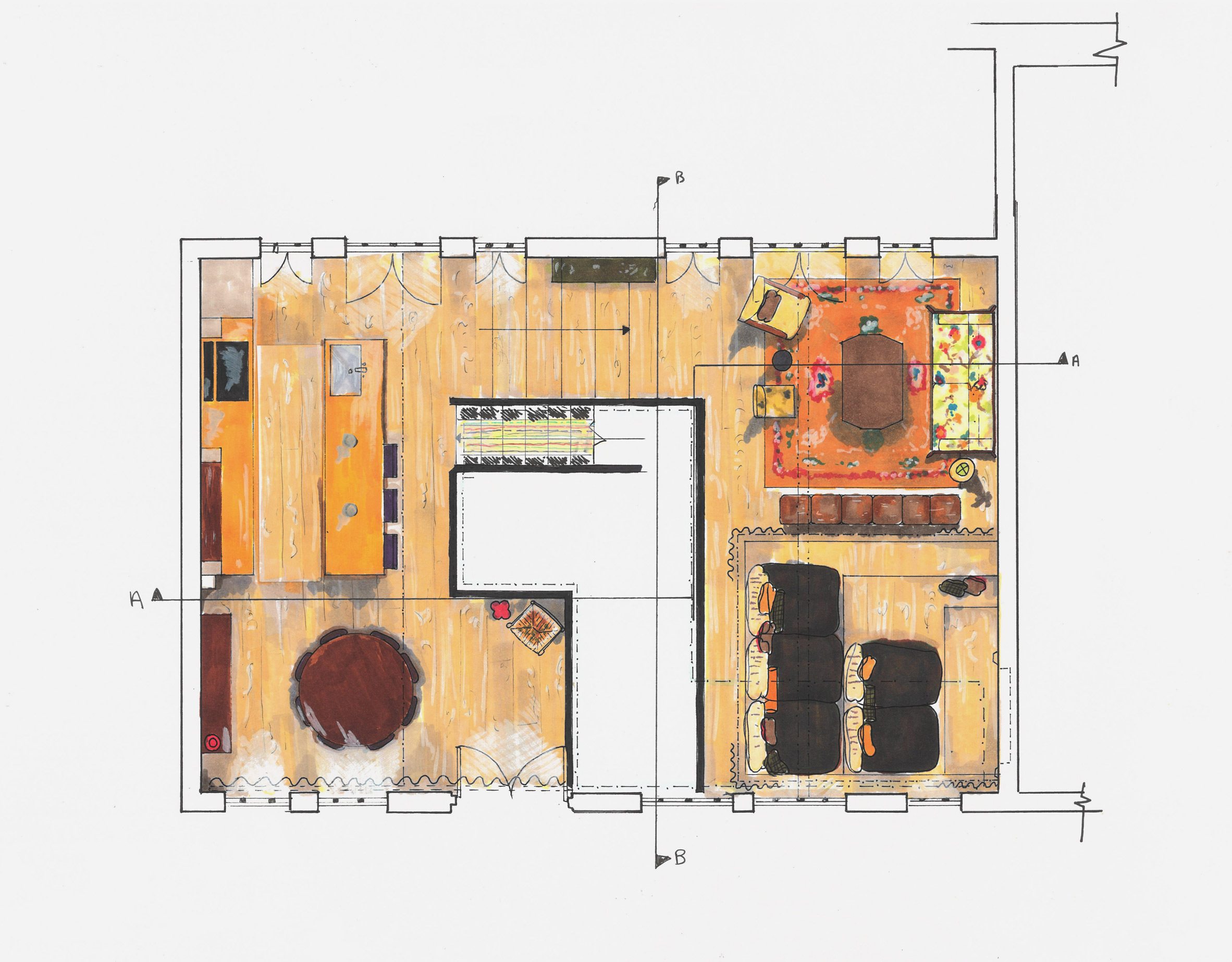 Floor plan of an apartment