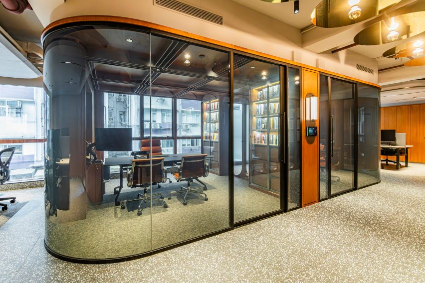 Glass-lined meeting room by JEB Group