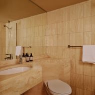 Bathroom inside apartment style studios Locke Hotel by Sella Concept