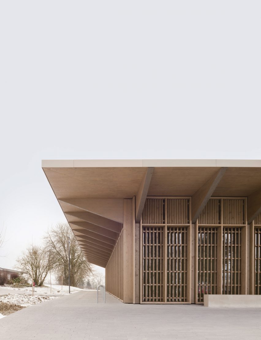 Multipurpose timber hall in Germany by Steimle Architekten