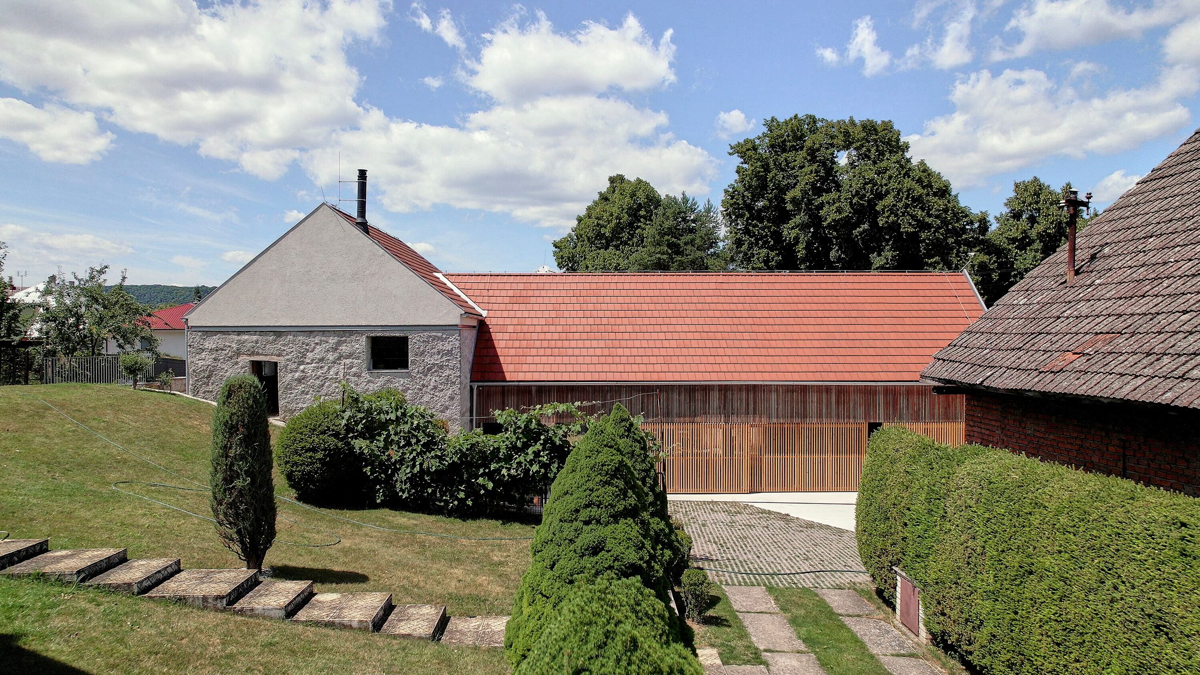 New House with Old Mill by RDTH Architekti
