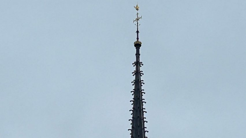 Notre-Dame's spire was revealed