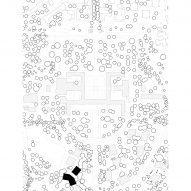 Site plan of Parc Princesse social housing by SOA Architectes