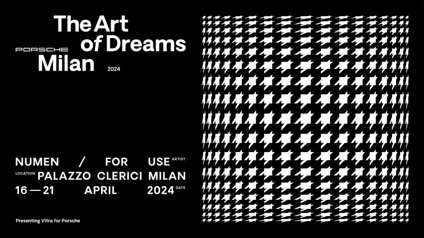 Graphic for Porsche's the Art of Dreams event