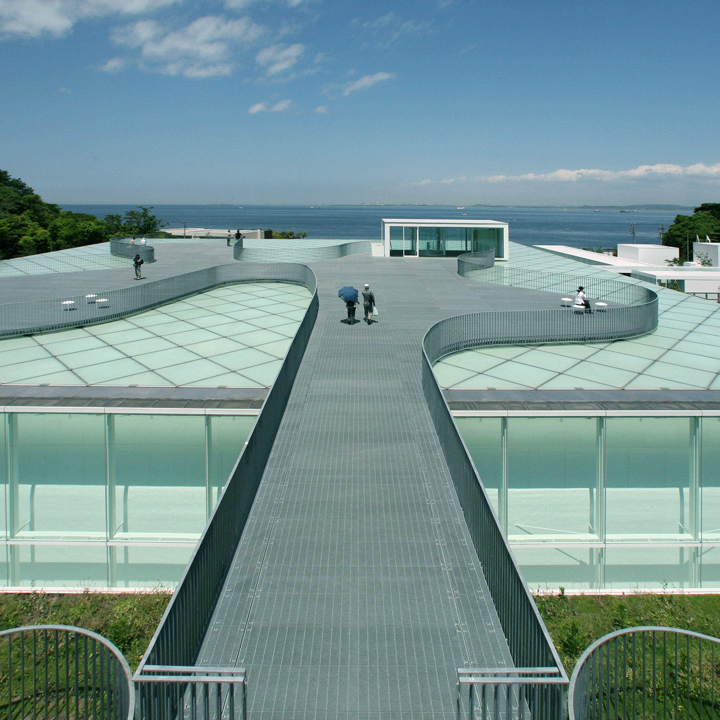 Rooftop view of Yokosuka Museum of Art