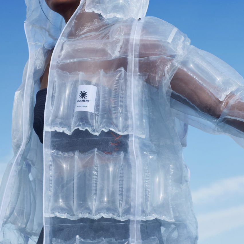 The Down-Less Down Jacket converts infrared light to heat
