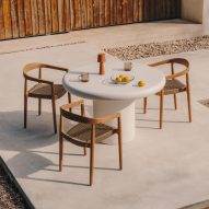 Kave Home combines round shapes and natural materials for outdoor furniture collection