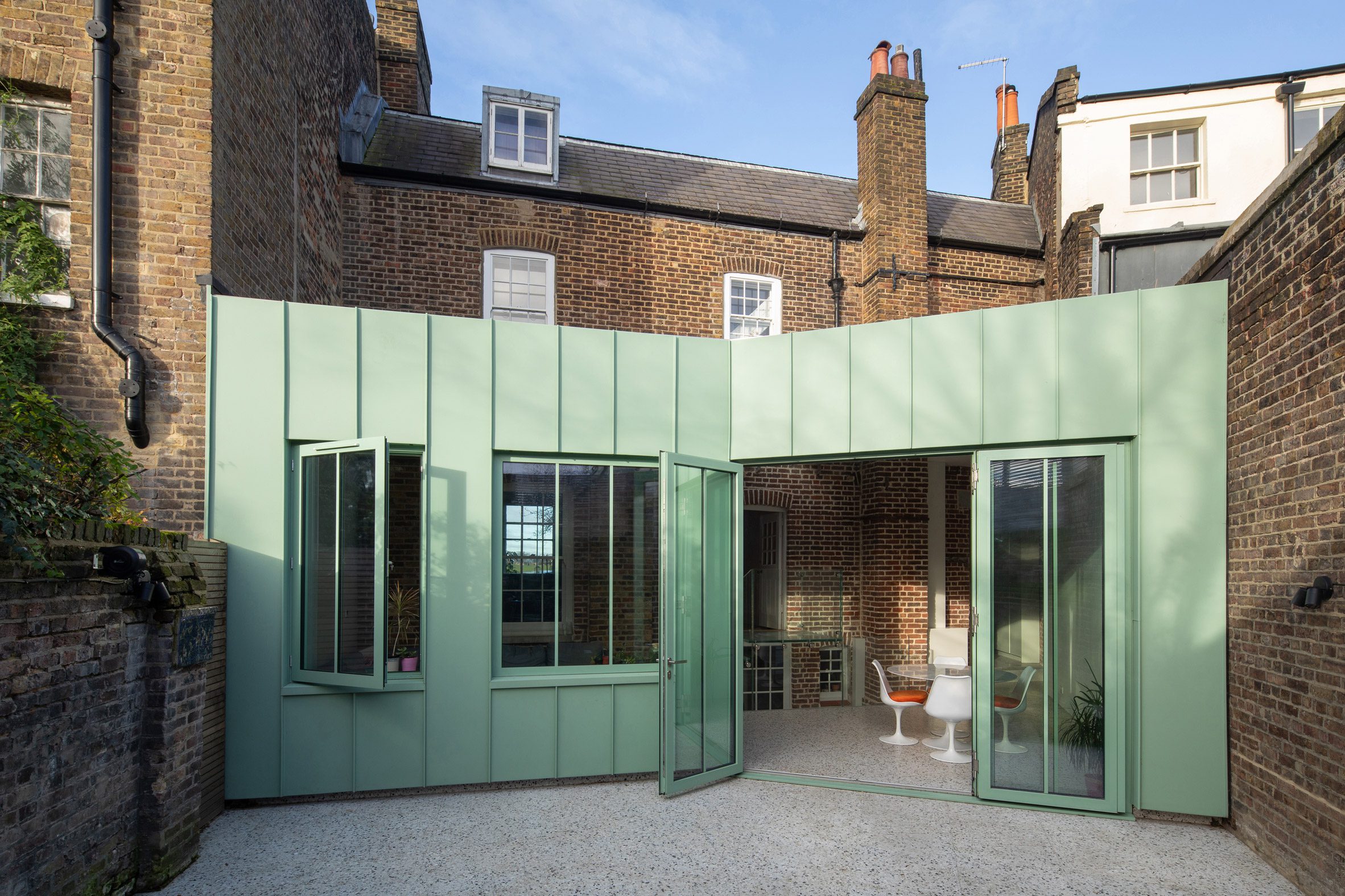 Studio Octopi adds mint-green extension to Georgian house in London