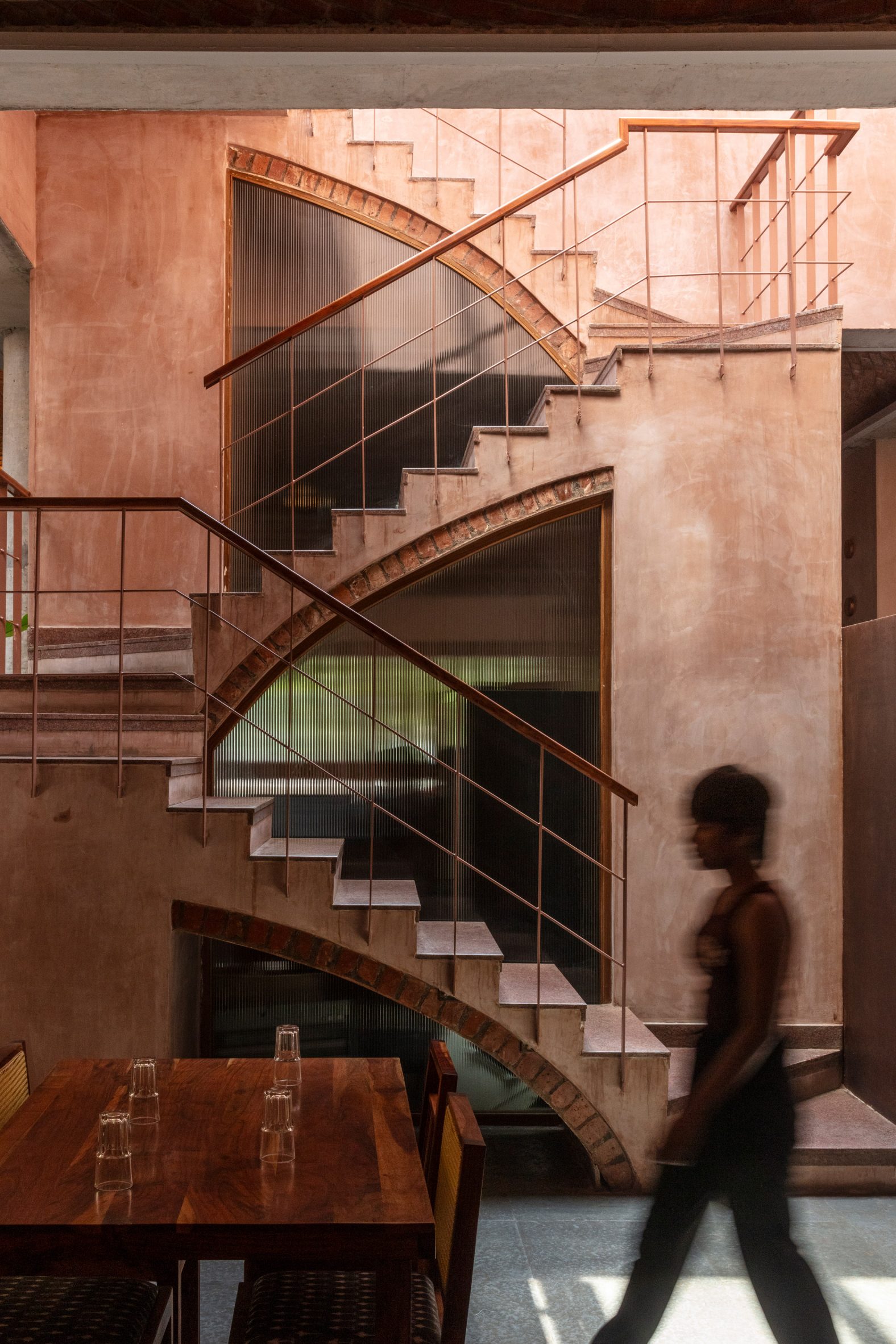 Staircase inside Telugu Medium by Sona Reddy Studio