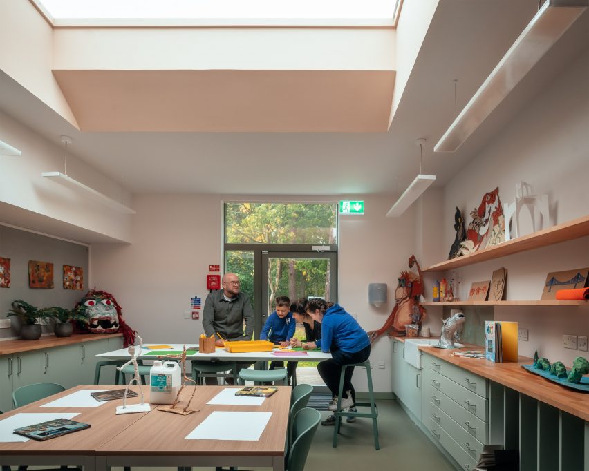 Classroom space within educational facility by Loader Monteith and Studio SJM