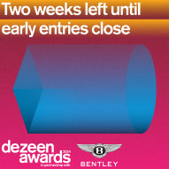 Two weeks left to save 20 per cent on your Dezeen Awards entries
