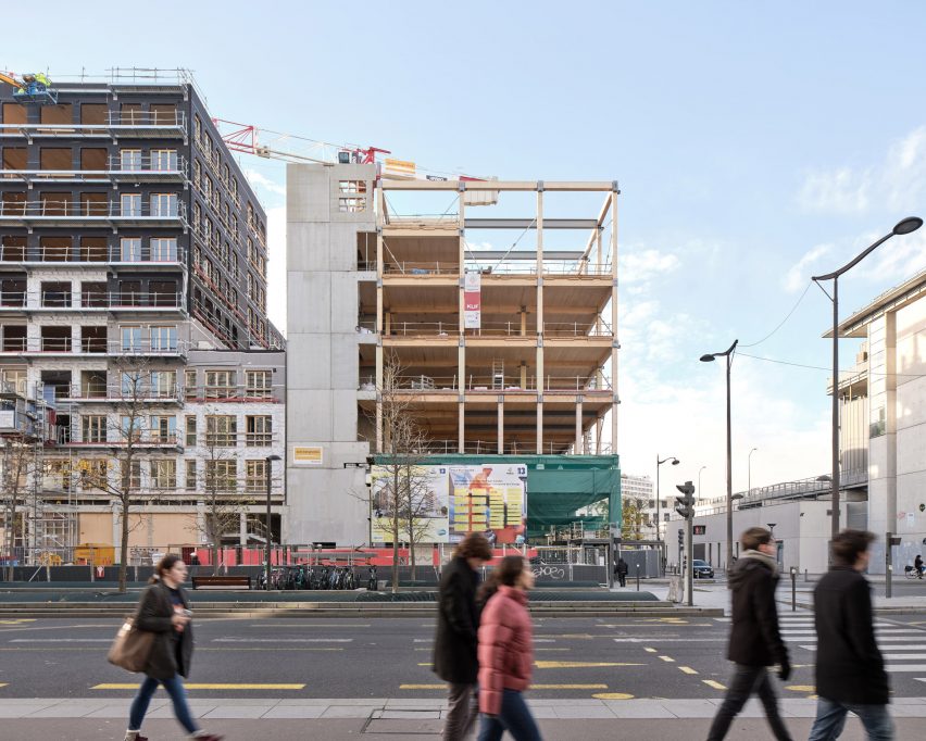 University of Chicago centre in Paris by Studio Gang under construction