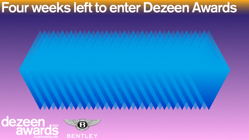 Dezeen Awards 2024 four weeks left to enter