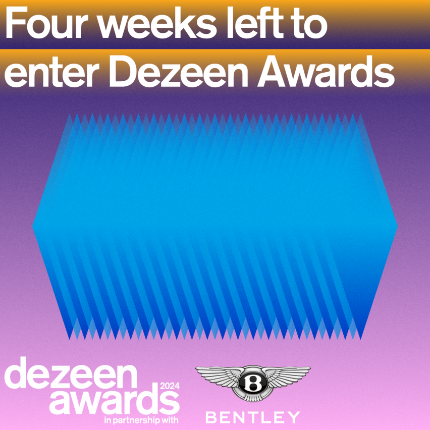 Dezeen Awards 2024 four weeks left to enter