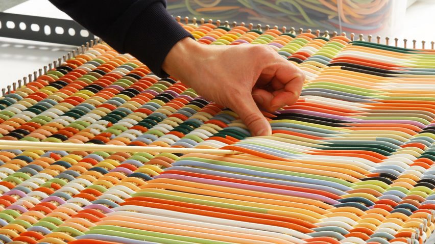 Photo of weaving by Shore Studio