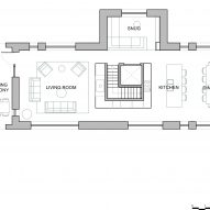 First floor plan of The Barn by Mole Architects