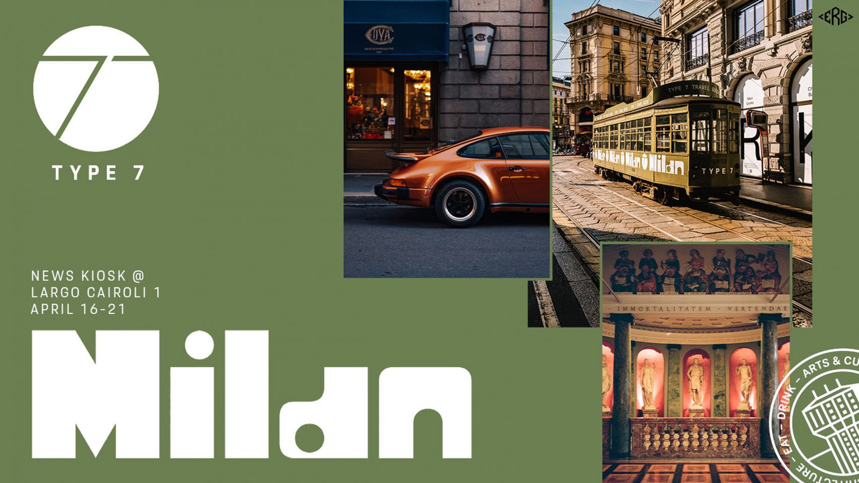 Type 7 Travel Guide to Milan and Pop-Up News Kiosk