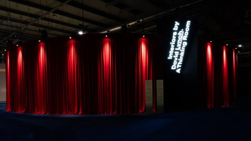 Red-curtained pavilion