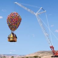 Airbnb creates rentals from films including Up house suspended from crane