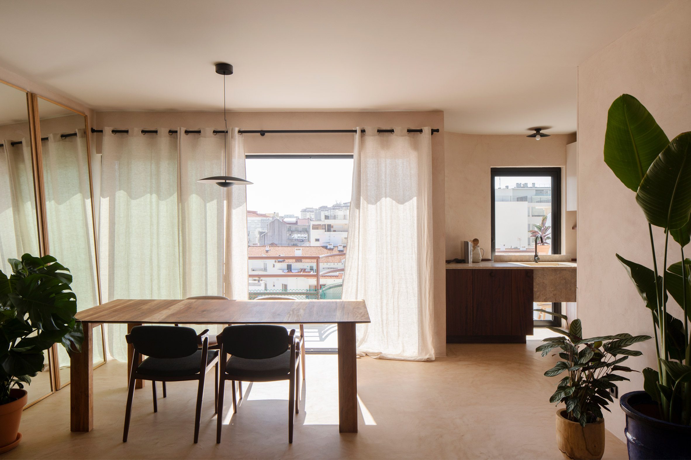 Kitchen table in Portuguese apartment