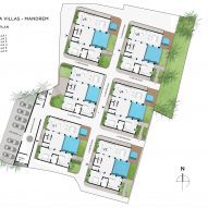 Site plan of Baia Villas by Jugal Mistri Architects