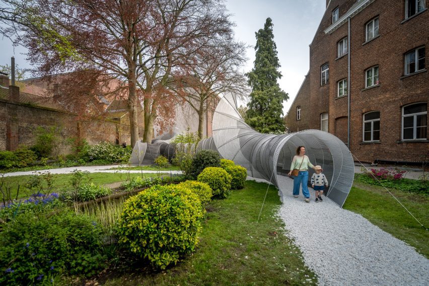 Common Thread installation within Bruges Triennial 2024