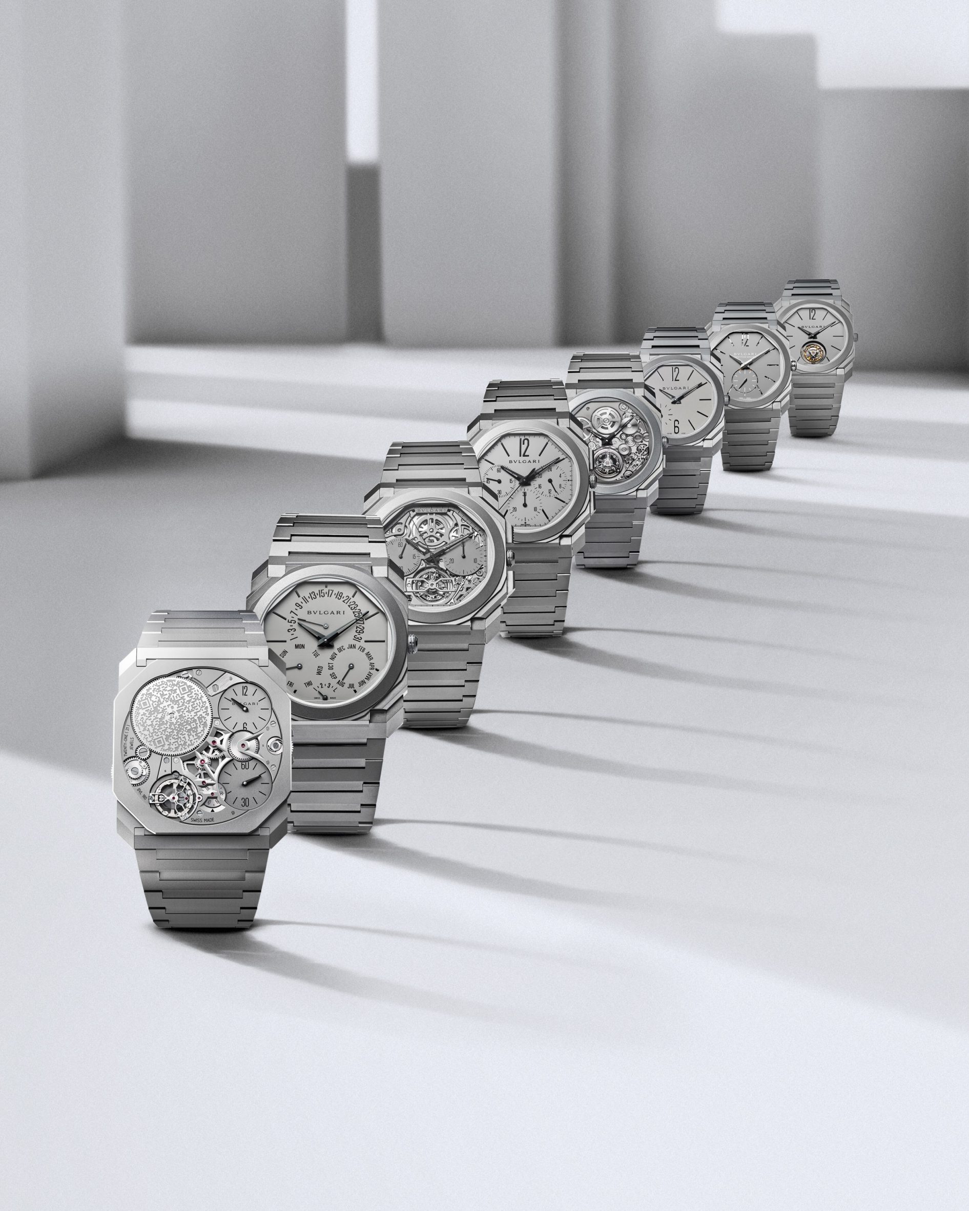 Lineup of watches by Bulgari