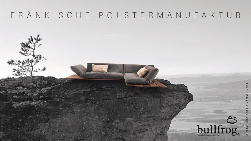 Photo of outdoor furniture by Bullfrog on a seaside cliff