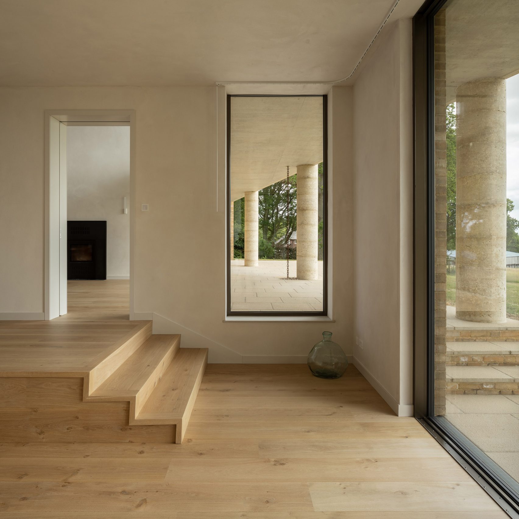 Concrete columns frame Bury Gate Farm by Sandy Rendel Architects