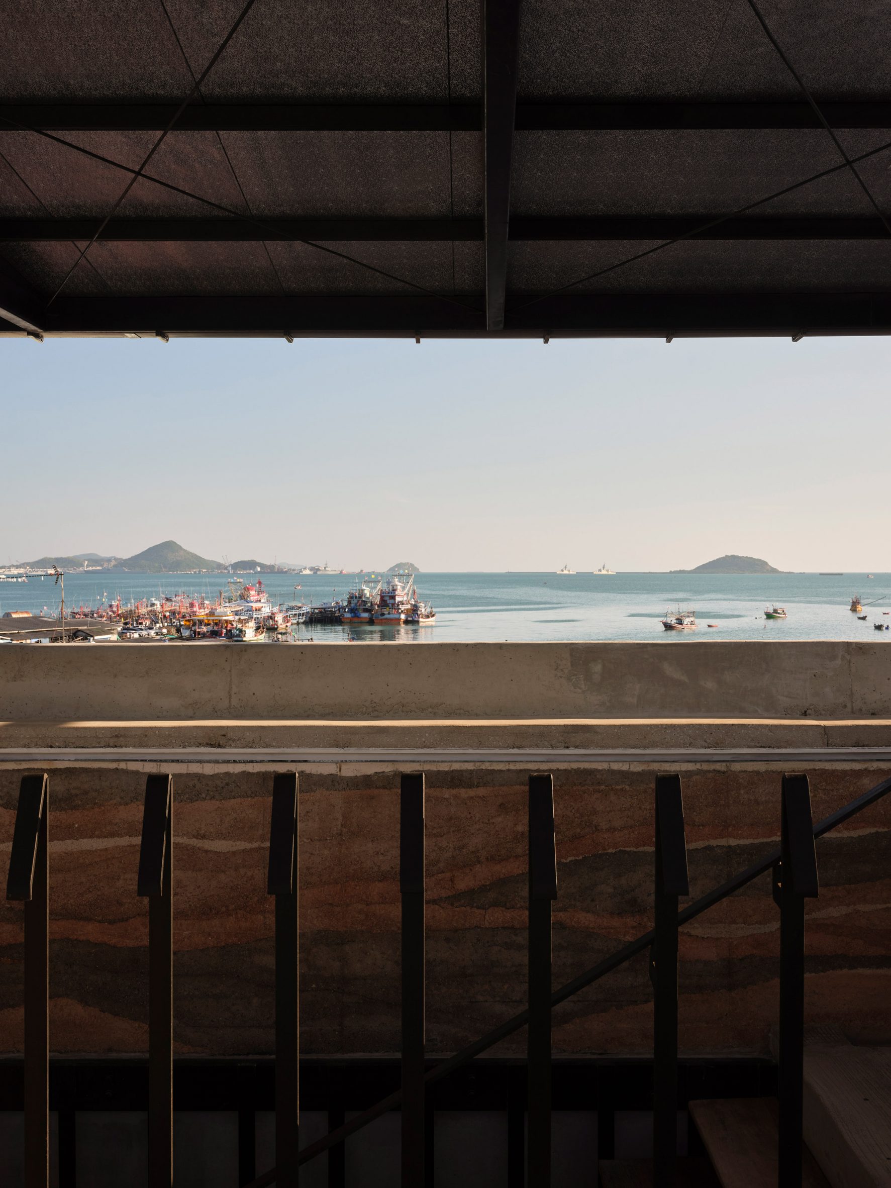 Rammed-earth building by Suphasidh Architects