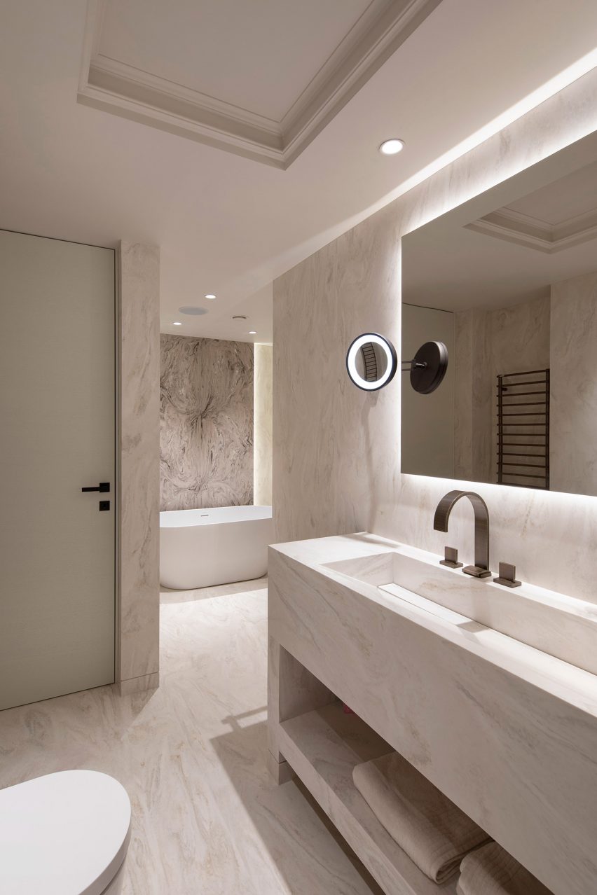 Corian Solid Surface bathroom interior in Bulgaria 