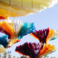 Do Lab creates sprawling fabric "mushrooms" for Coachella stage