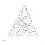 Floor plan of block 4-5 of 72 Social Housing Units by MIAS
