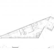Floor plan of block 1 of 72 Social Housing Units by MIAS