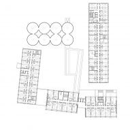 First floor plan of Bacalan Block by Colboc Sachet Architects