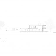 Section drawing of Bury Gate Farm by Sandy Rendel Architects
