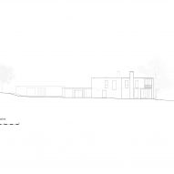 Elevation drawing of Bury Gate Farm by Sandy Rendel Architects
