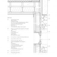 Detail drawing of Caochan na Creige house in Scotland by Izat Arundell