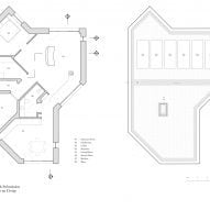Floor plans of Caochan na Creige house in Scotland by Izat Arundell