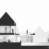 Section drawing of Halo House by Tamara Wibowo Architects