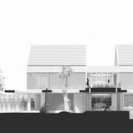 Section drawing of Halo House by Tamara Wibowo Architects