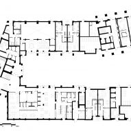 Ground floor plan of Harriet Hardy House by Mae Architects