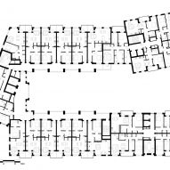 Typical floor plan of Harriet Hardy House by Mae Architects