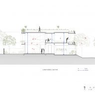 Section of House of Greens by 4site Architects