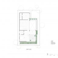 First floor plan of House of Greens by 4site Architects