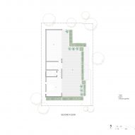 Second floor plan of House of Greens by 4site Architects