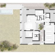 Floor plan of House of Grid by BEEF Architekti